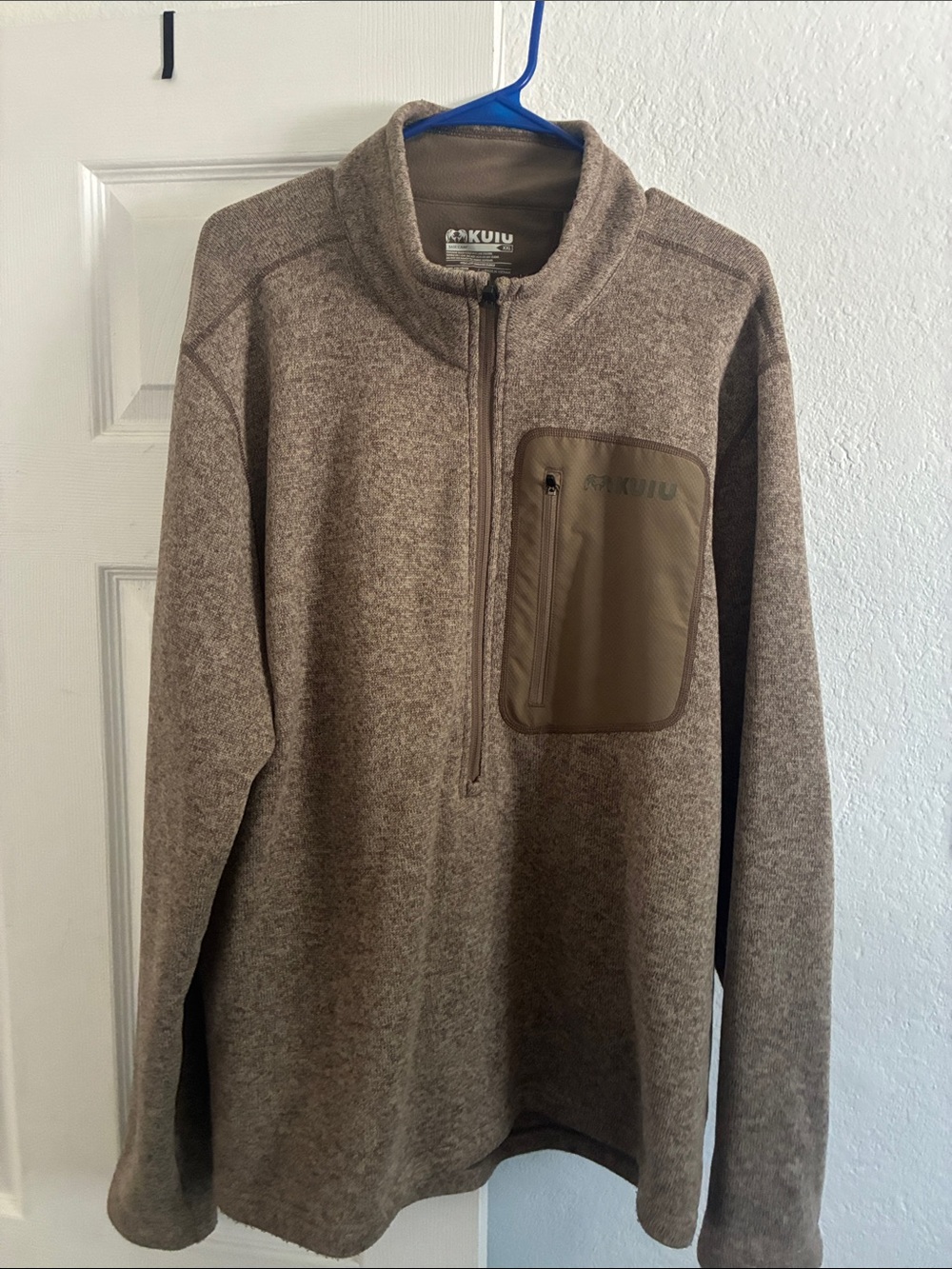 KUIU Men's Base Camp Quarter-Zip Pullover with Chest Pocket